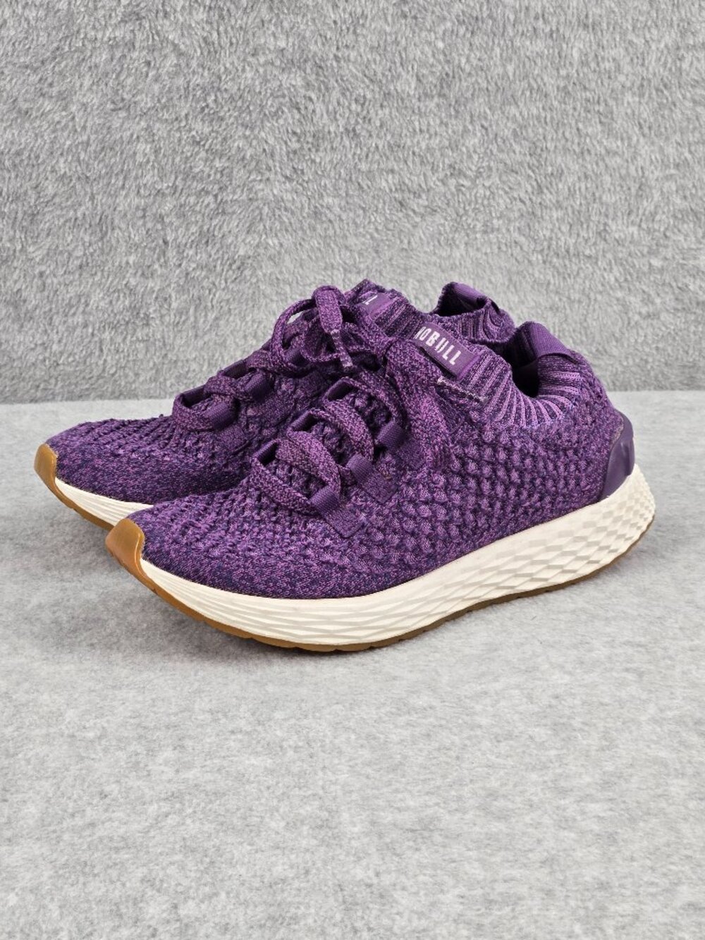 NoBull Knit Runners Allday Shoes Womens 8 Purple Running Trainers Sneakers Cross
